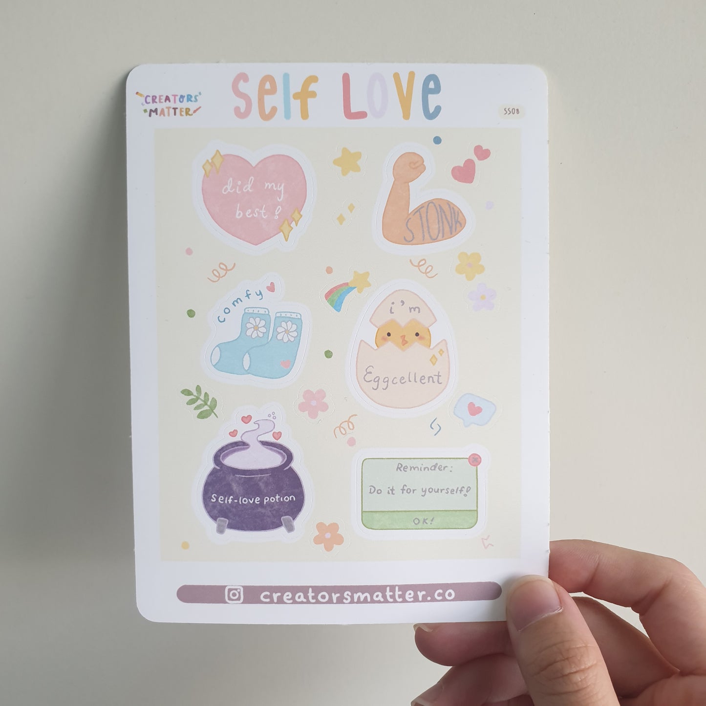 Creators Matter | Self Love Sticker Sheet
