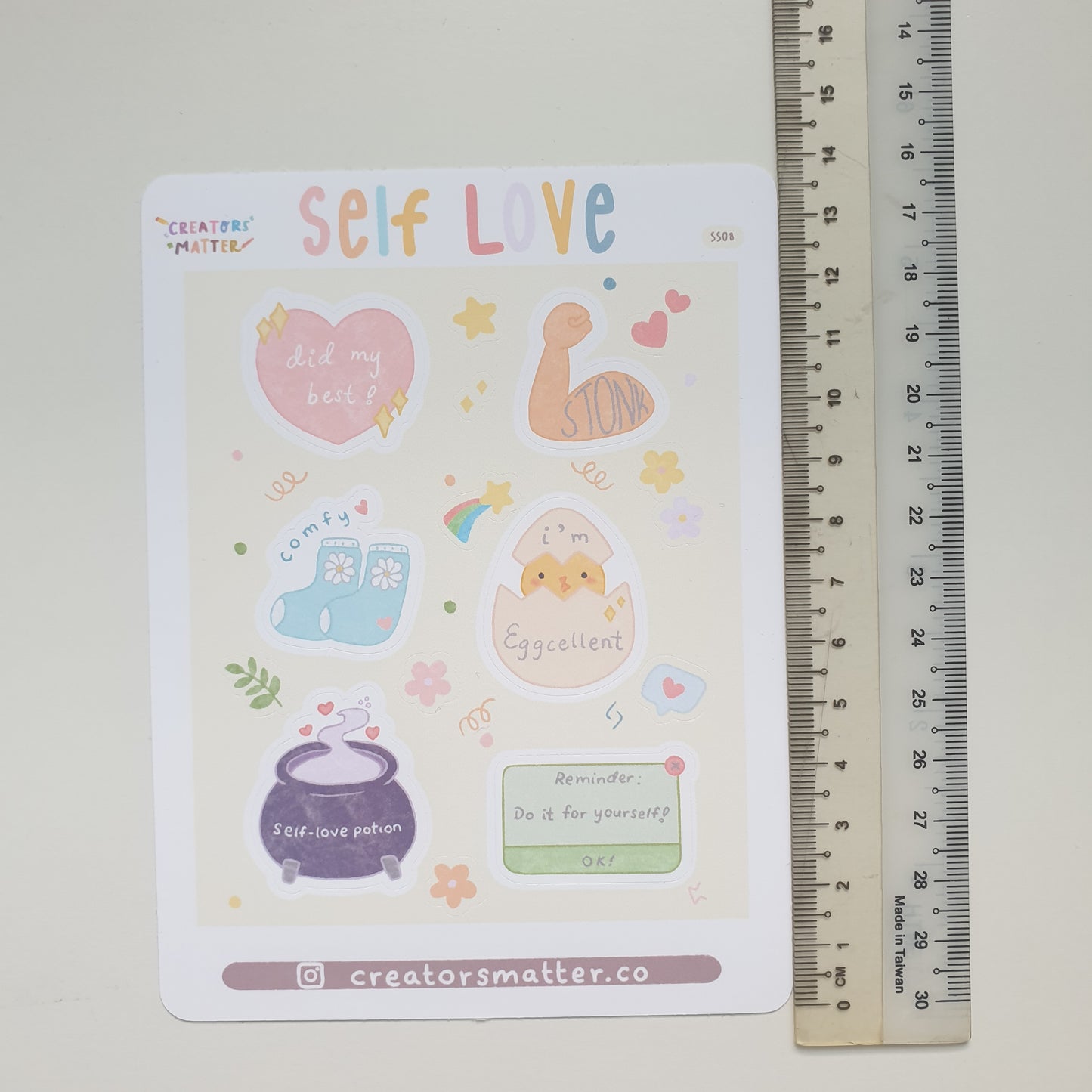 Creators Matter | Self Love Sticker Sheet