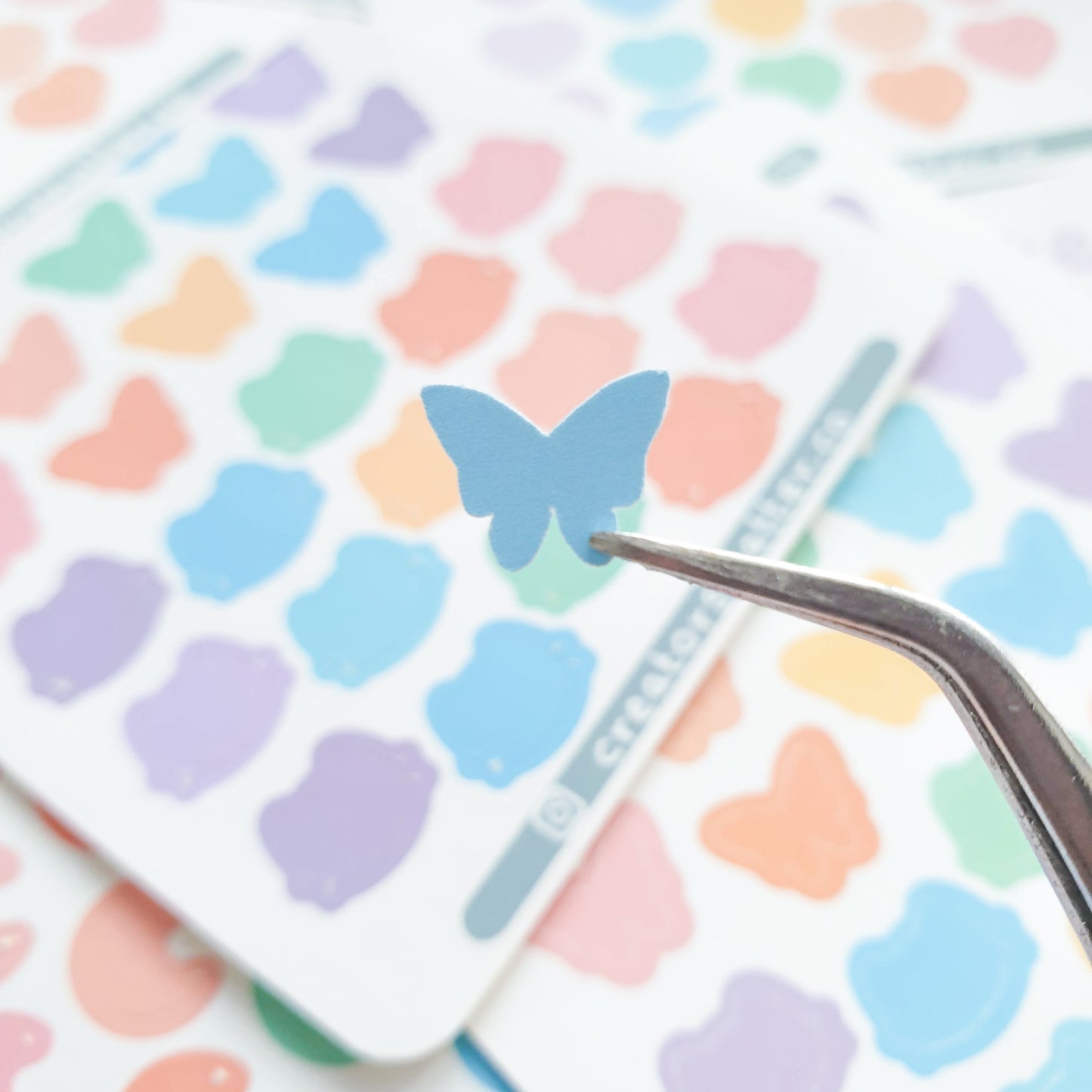Silhouette (Butterflies & Cats) Sticker Sheet