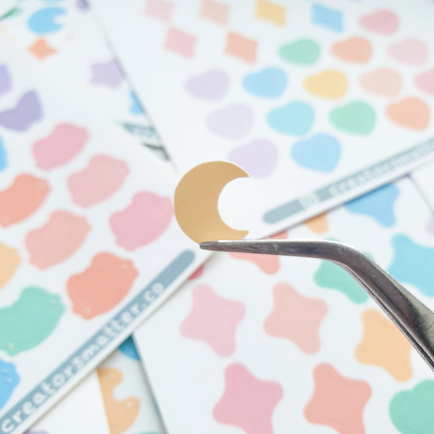 Silhouette (Moons & Stars) Sticker Sheet