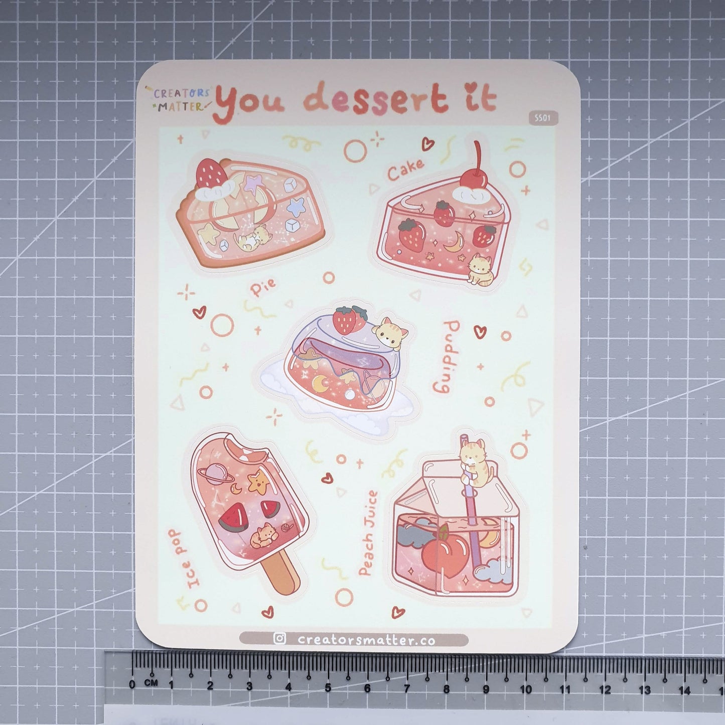 You Dessert It Sticker Sheet