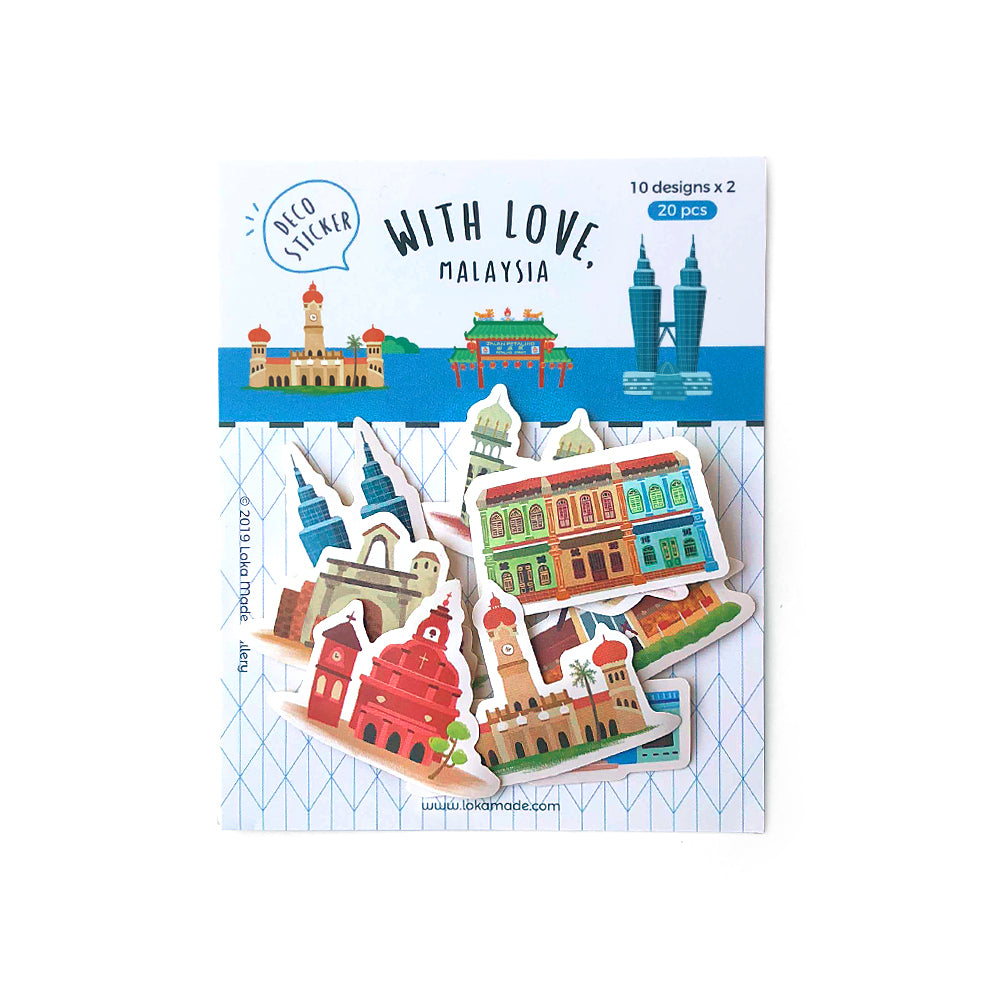loka made deco stickers | With love, Malaysia