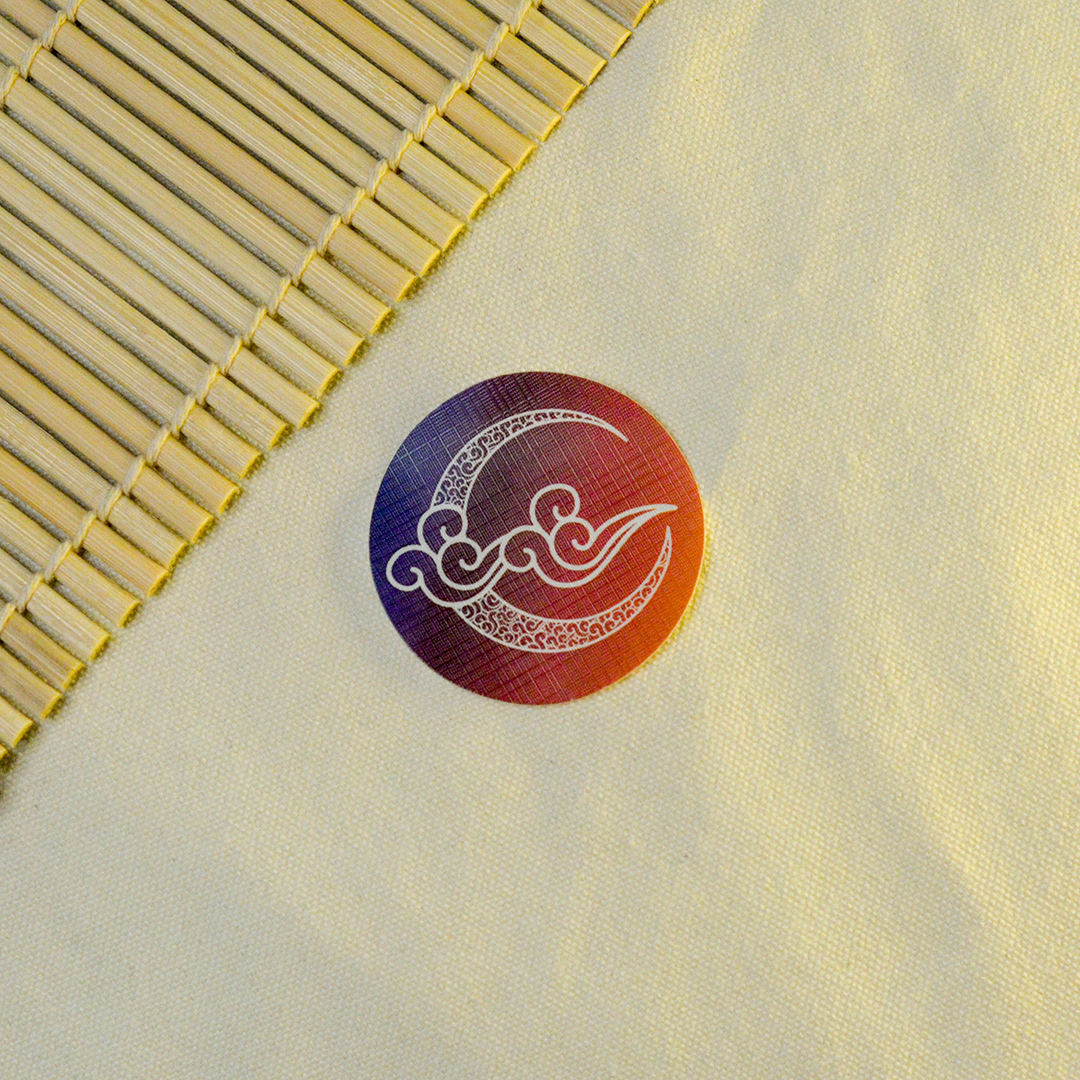 Moon Cat Kamon Sticker