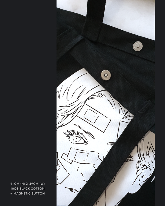 Eye See You Totebag - Cotton Black