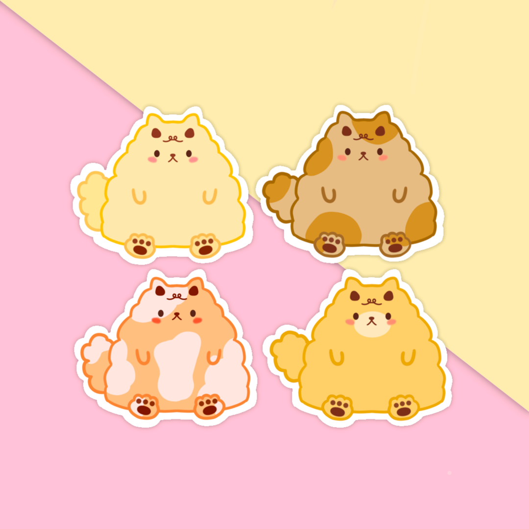 Fluffy Kitties Sticker Pack