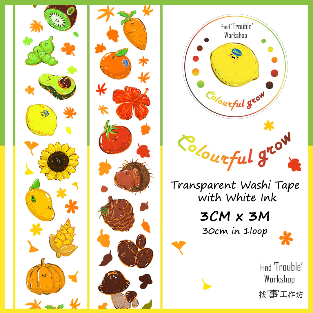 Washi Sampler | Fruits & Vegetables