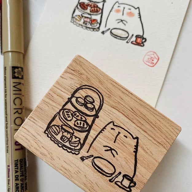 Catdoo rubber stamp - Hi Tea (CD3691308)