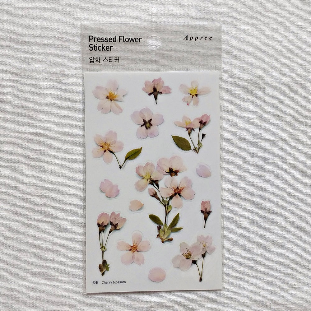 Appree Pressed Flower Sticker | Cherry Blossom