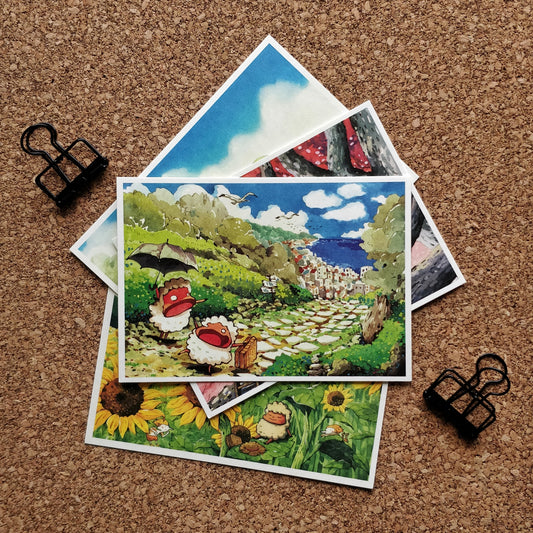 afu A6 Postcard | Going to the City