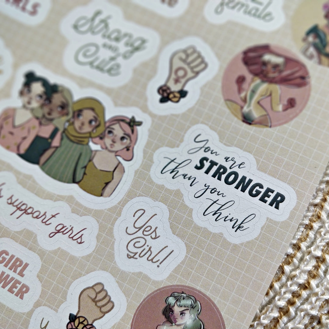 Girl Magic sticker sheet
