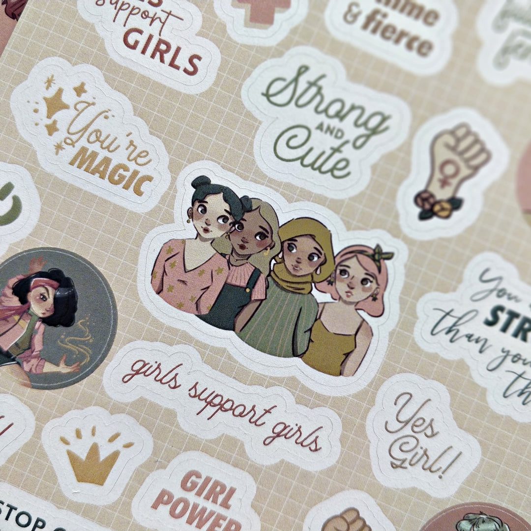 Girl Magic sticker sheet