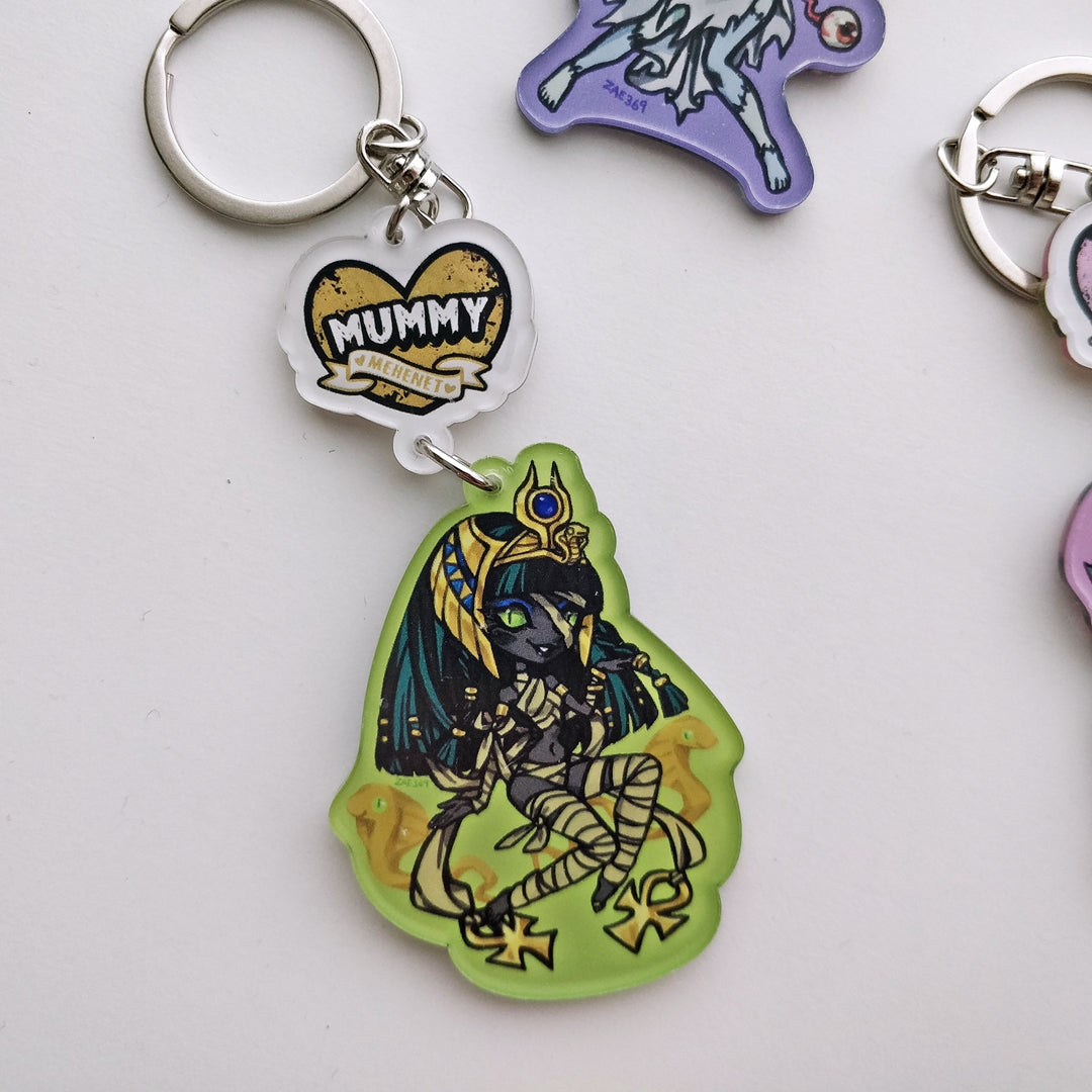 Manic Monster Acrylic Keychain