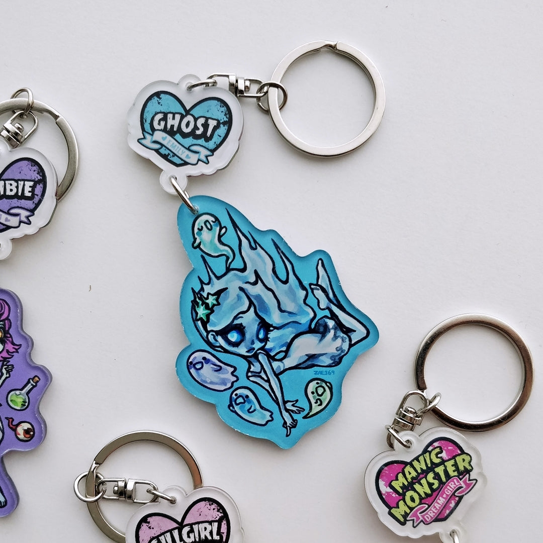 Manic Monster Acrylic Keychain