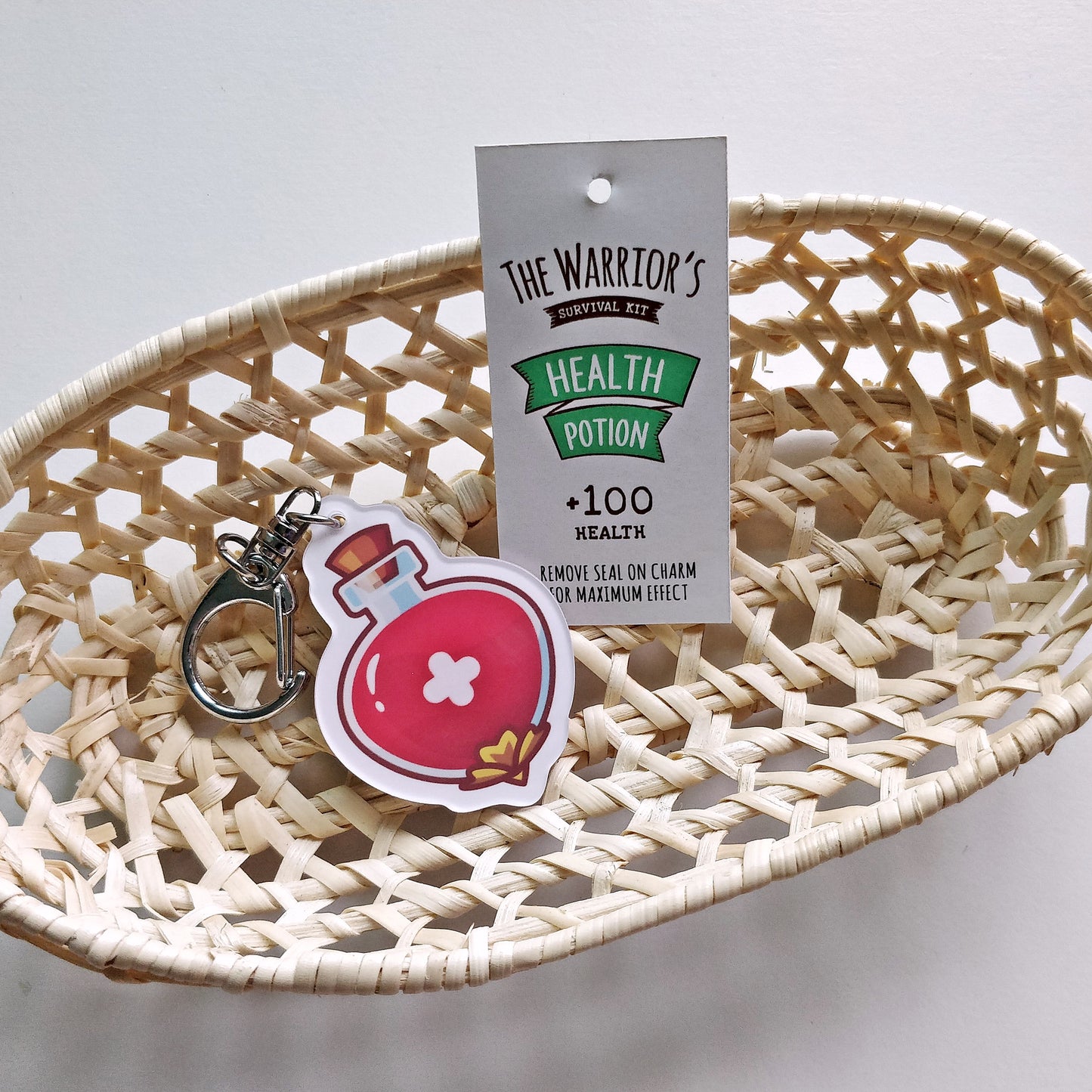 RPG Survival Kit Acrylic Keychain - The Warrior