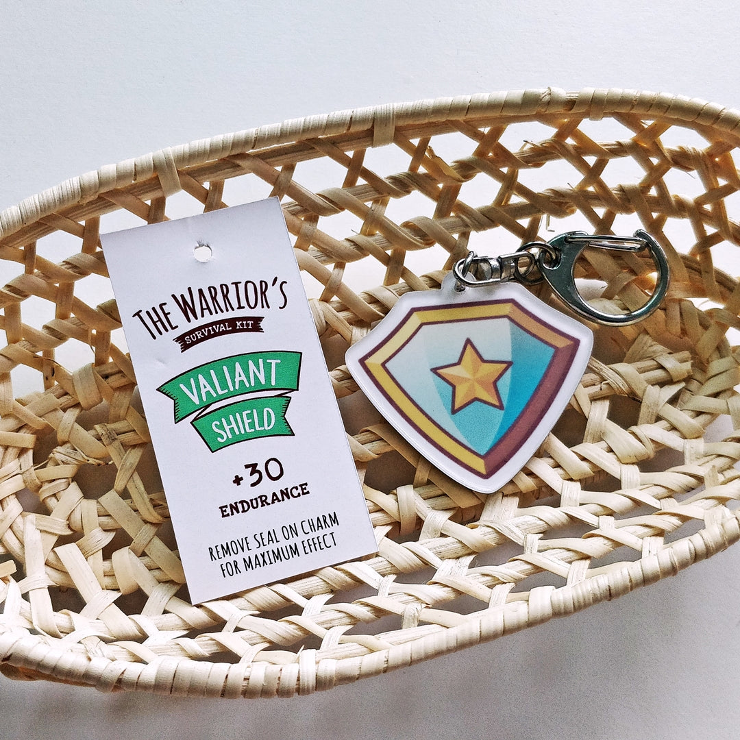 RPG Survival Kit Acrylic Keychain - The Warrior