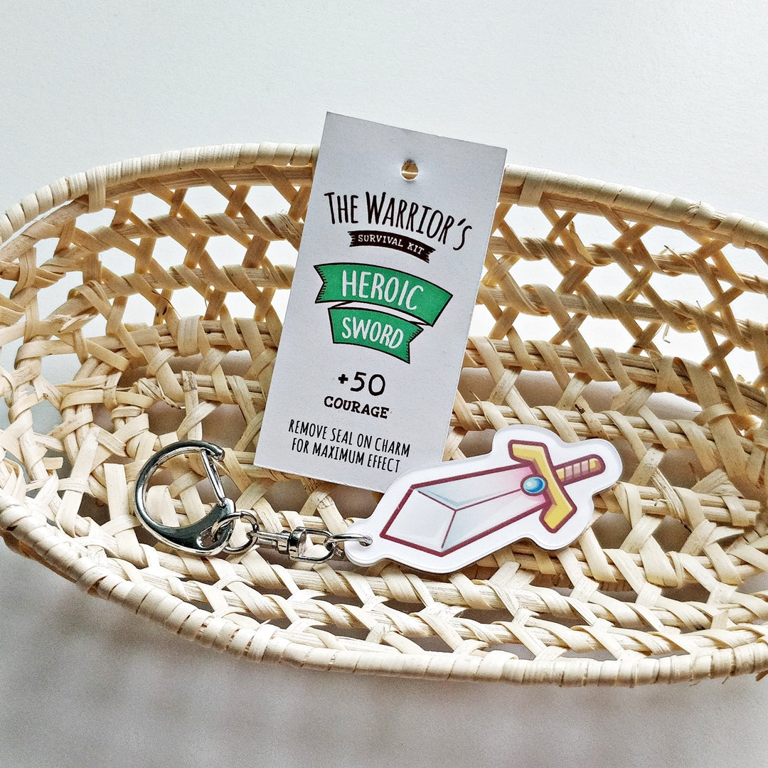 RPG Survival Kit Acrylic Keychain - The Warrior