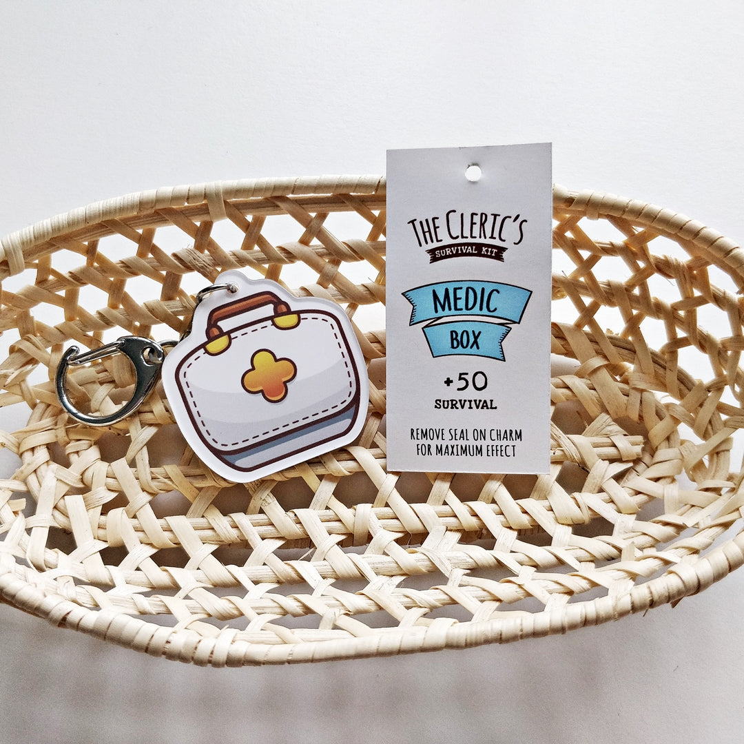RPG Survival Kit Acrylic Keychain - The Cleric