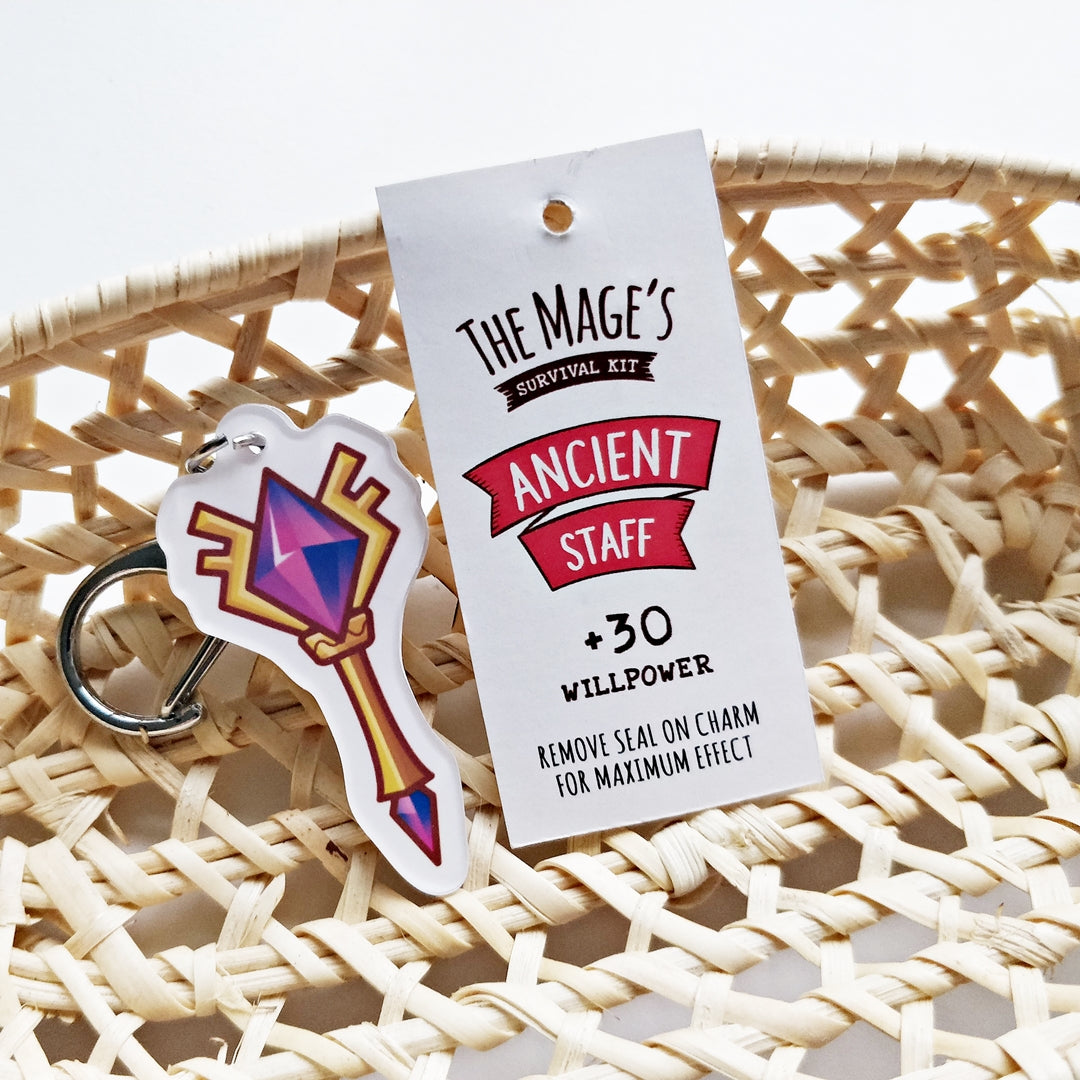 RPG Survival Kit Acrylic Keychain - The Mage