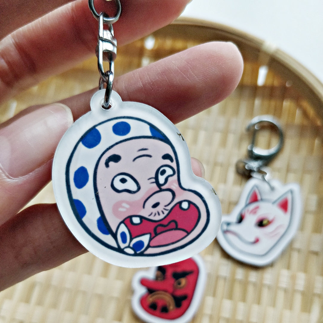 Matsuri Mask Acrylic Keychain