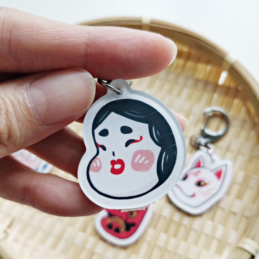 Matsuri Mask Acrylic Keychain