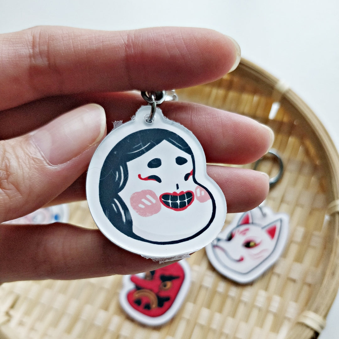 Matsuri Mask Acrylic Keychain
