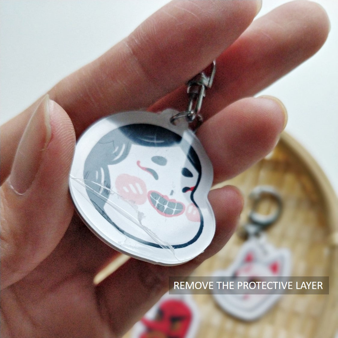Matsuri Mask Acrylic Keychain
