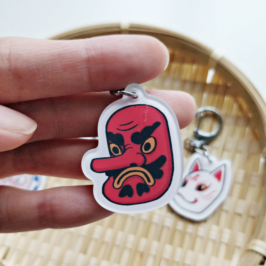 Matsuri Mask Acrylic Keychain