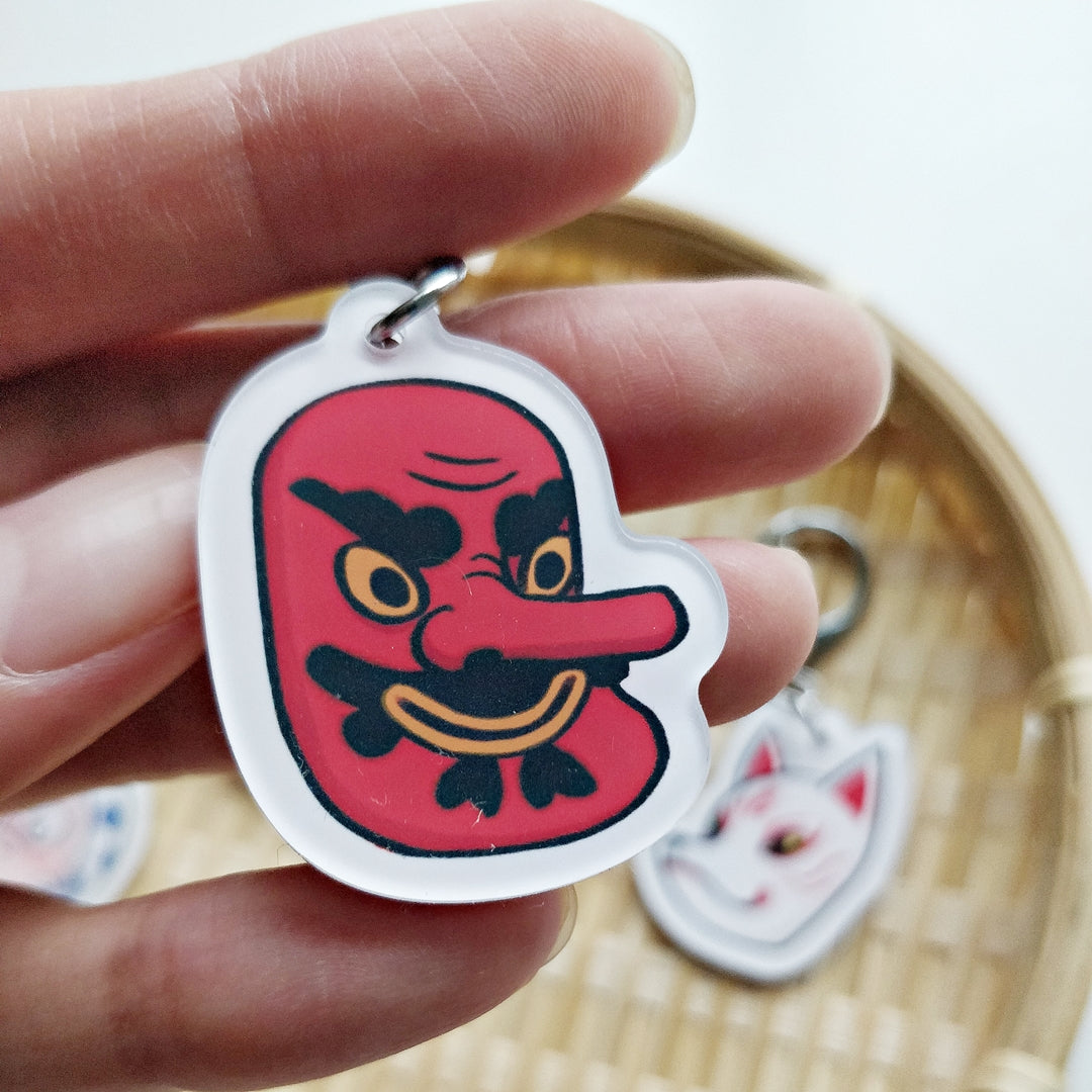 Matsuri Mask Acrylic Keychain
