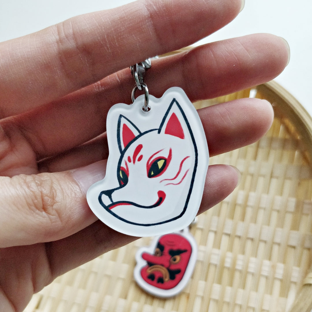 Matsuri Mask Acrylic Keychain