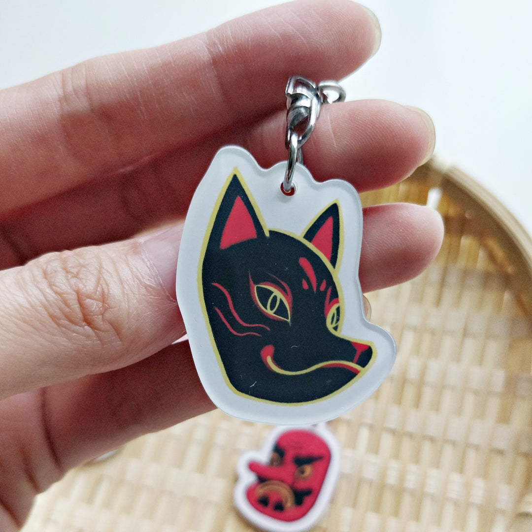 Matsuri Mask Acrylic Keychain