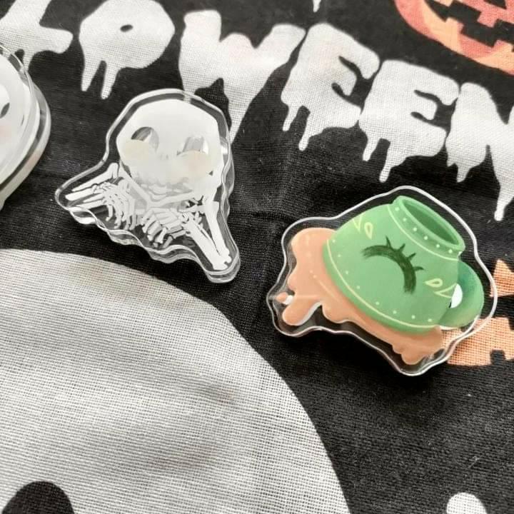 Weiliwonka Acrylic Clips - Skeleton