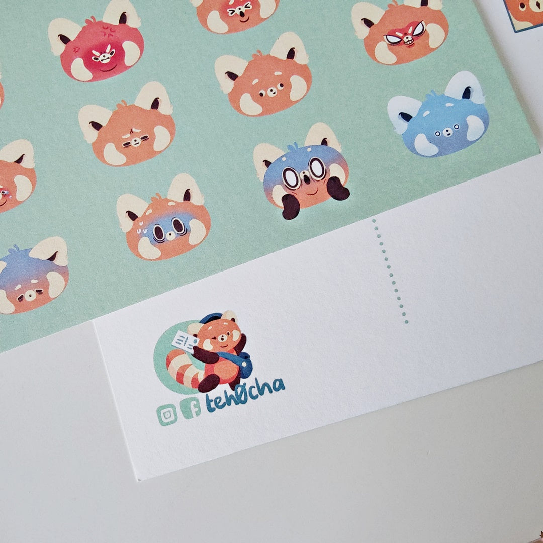 Red Panda Feels A6 postcard