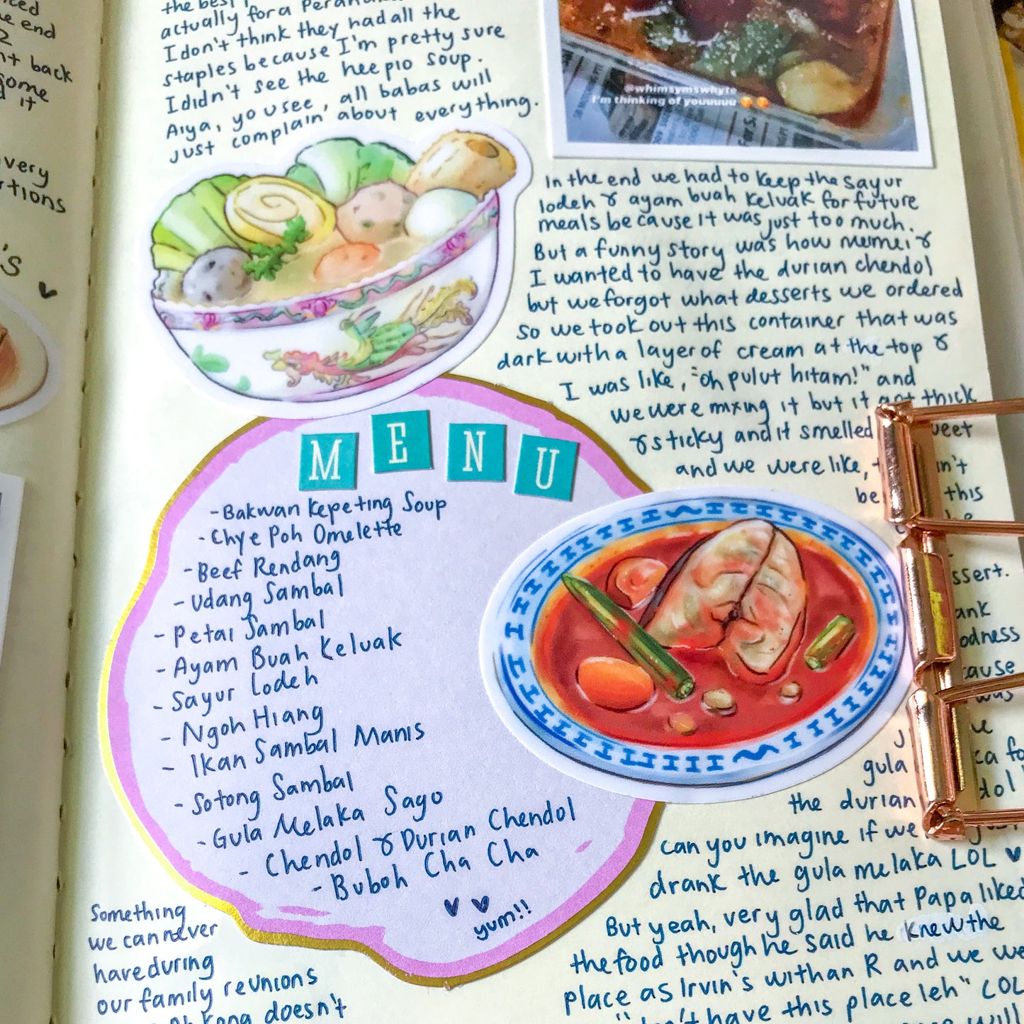 Peranakan Food Stickers