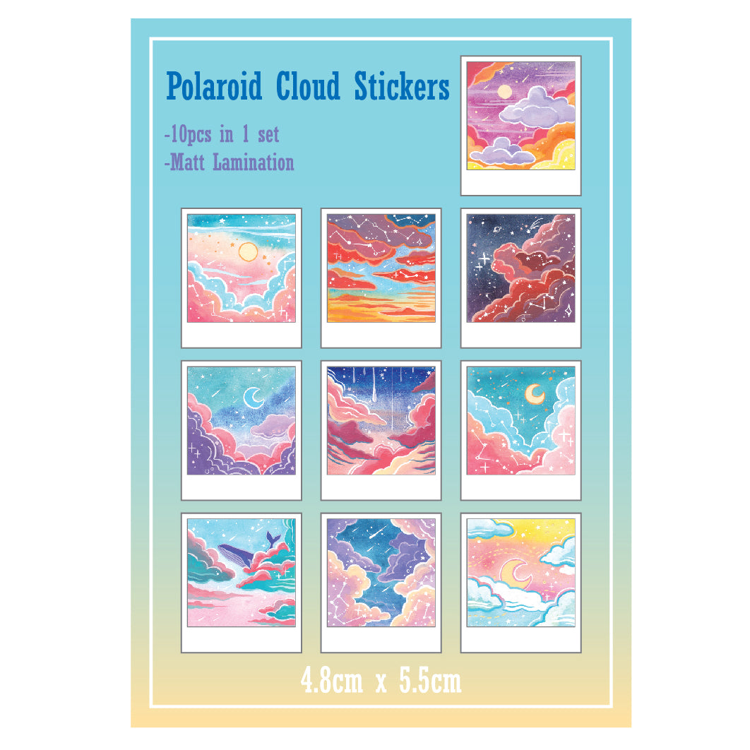 Polaroid Cloud Sticker