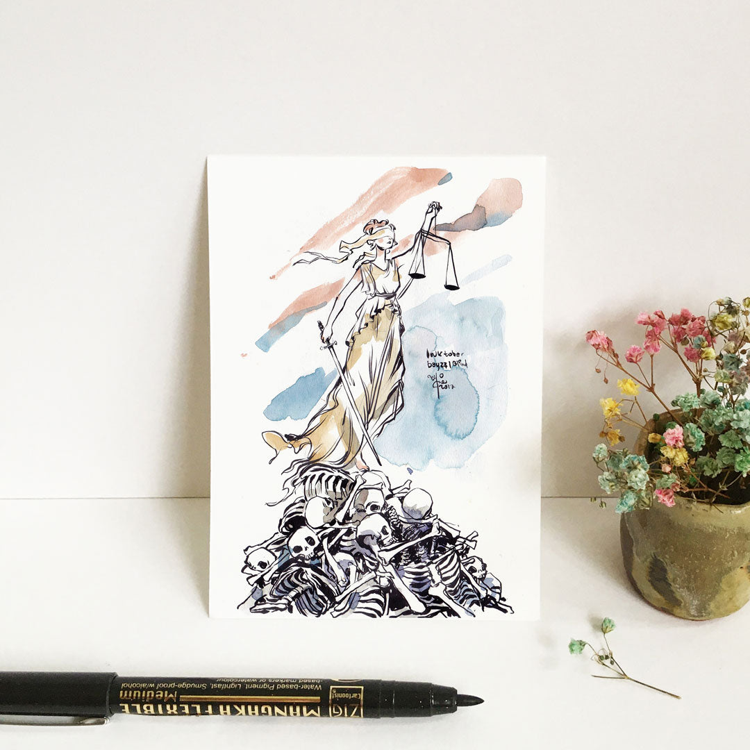 Ink Drawings A6 Prints