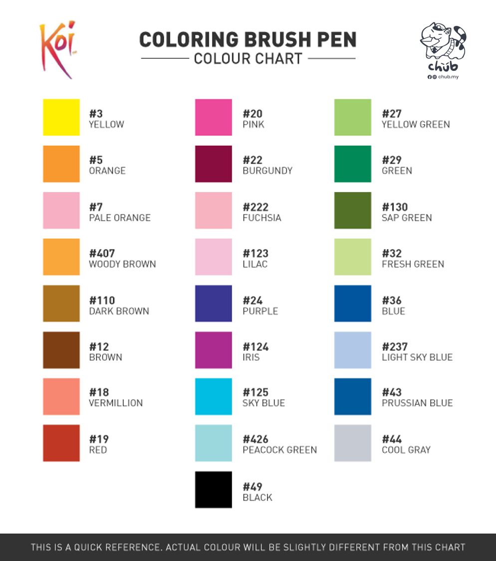 Koi Coloring Brush Pen