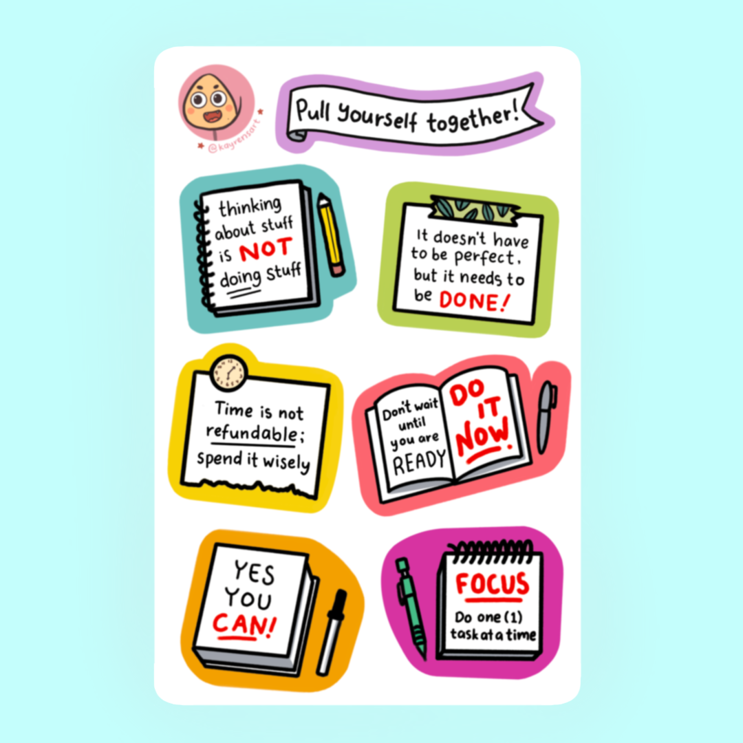 Kayren's Art Motivational Stickers