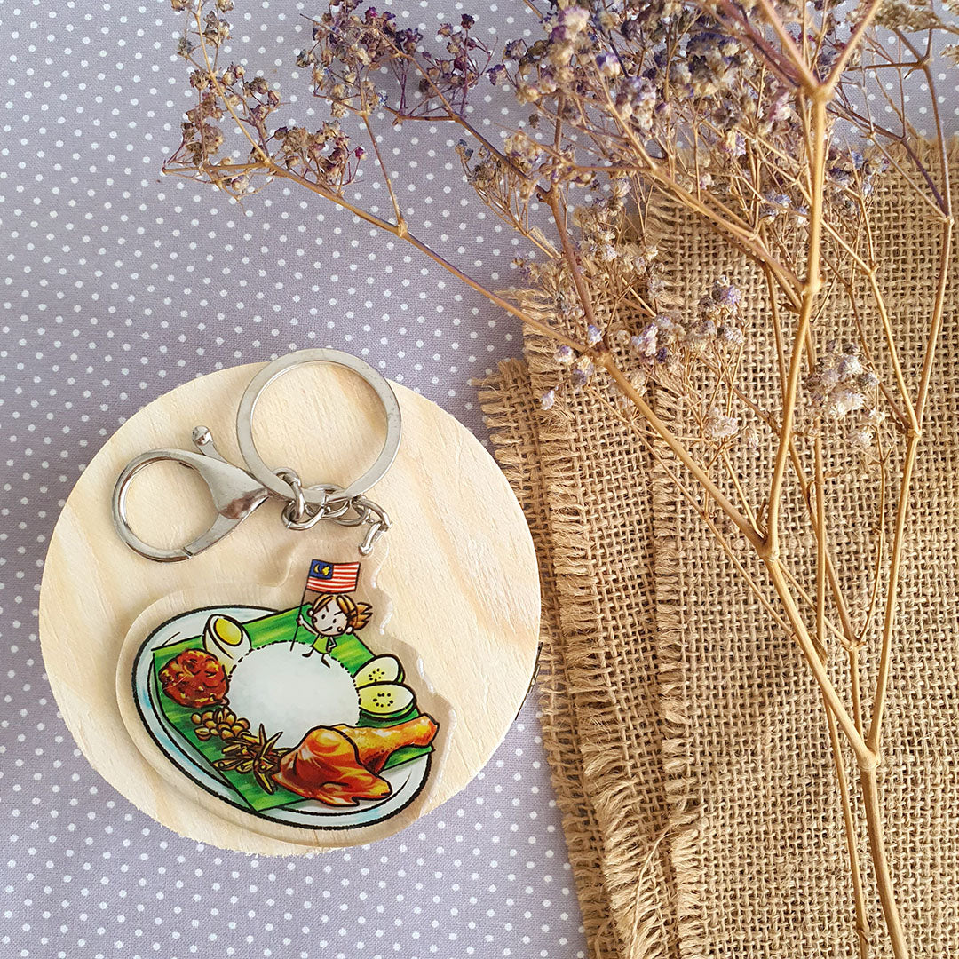 Nasi Lemak Kano Keychain