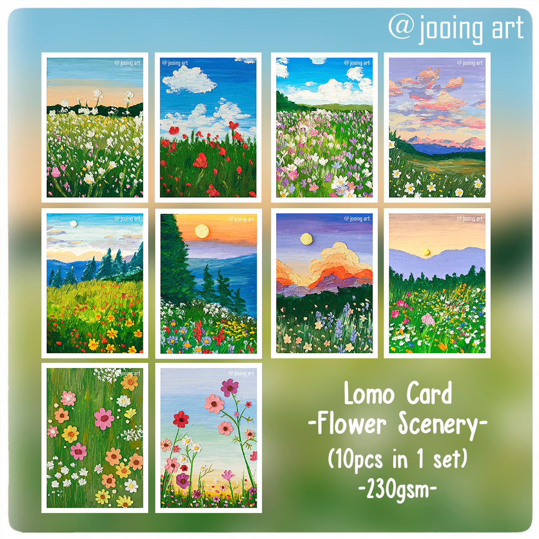 Lomo Card - Flower Scenery