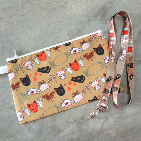 Fox Pouch set (pouch+lanyard)
