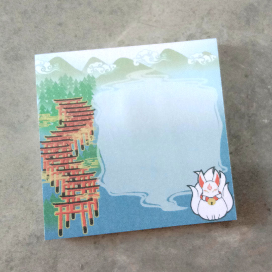 Inari Fox Sticky Notepad