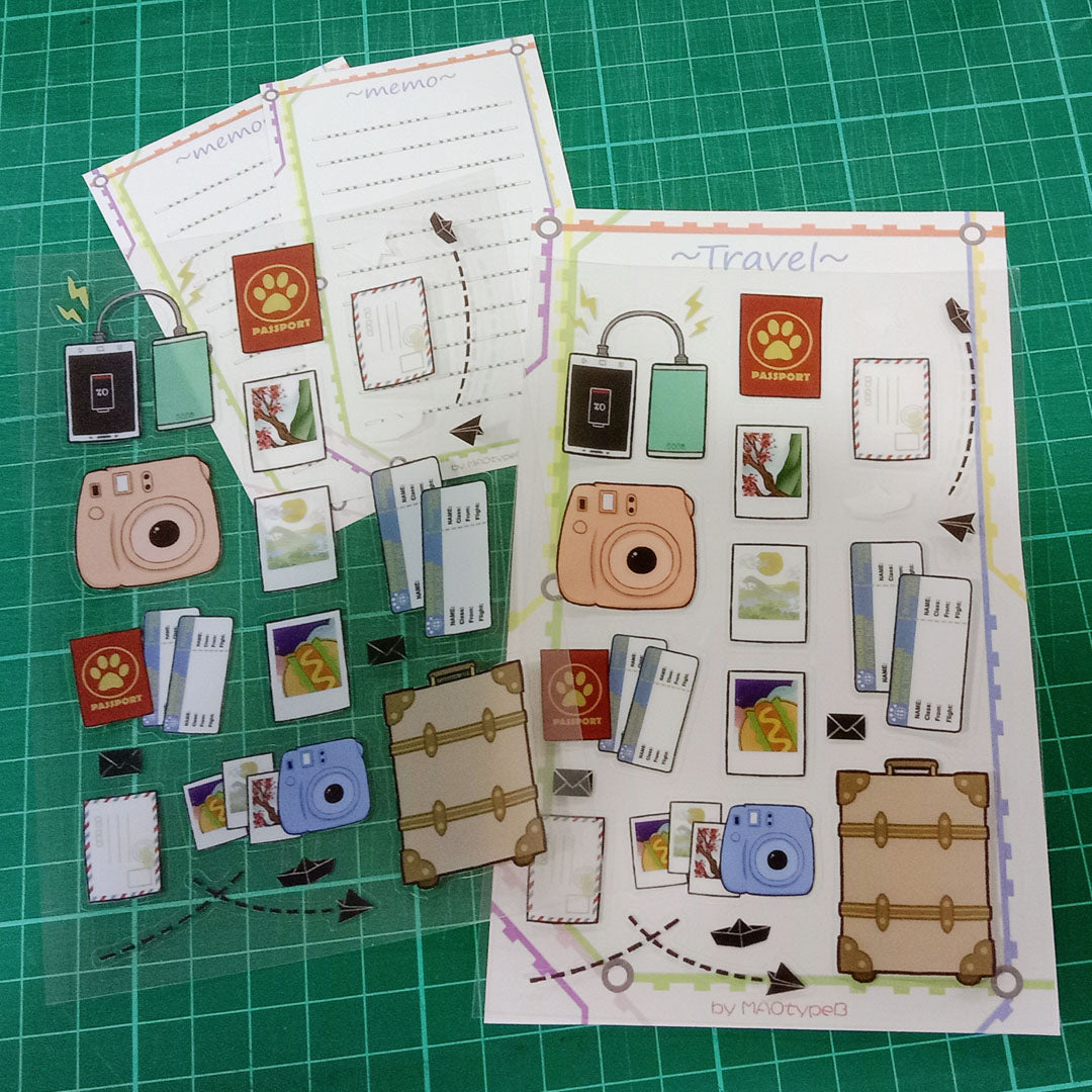 Travel Transparent Sticker