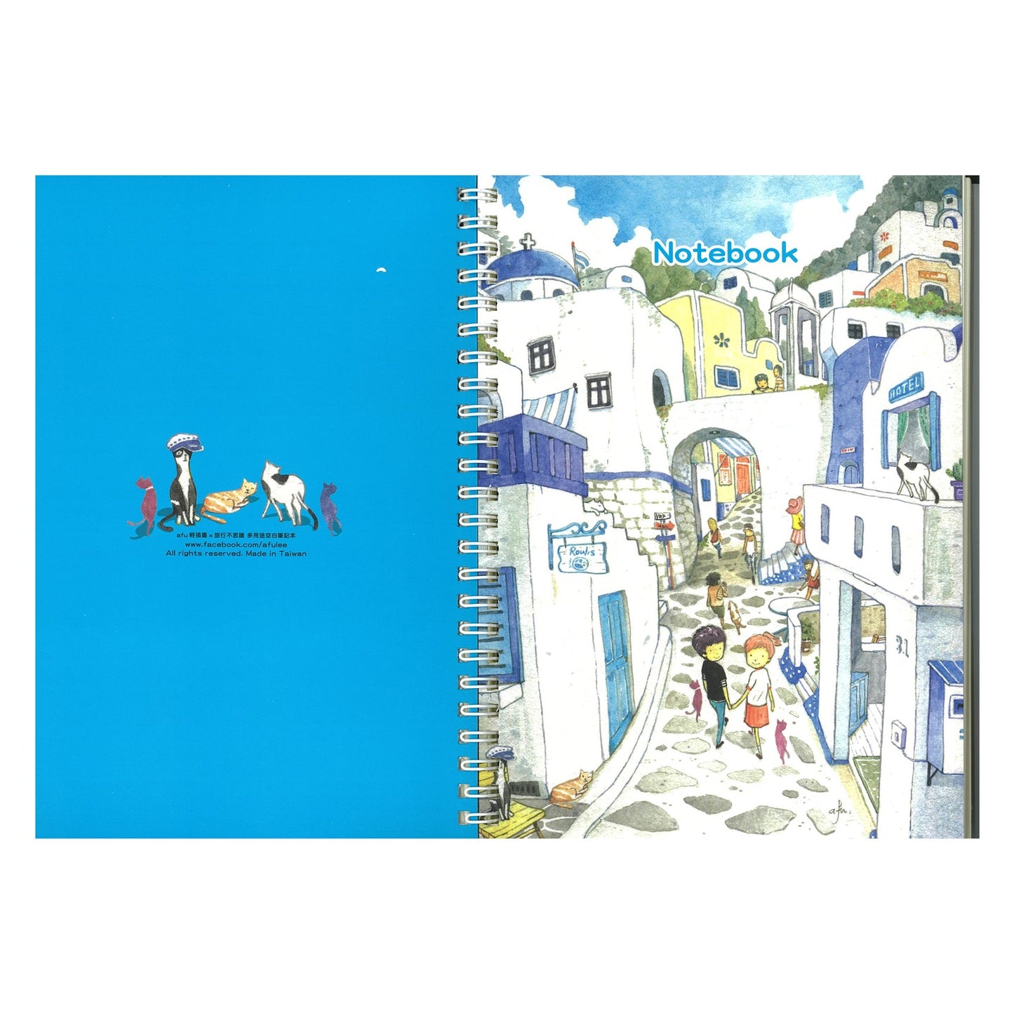 afu Multipurpose Blank Notebook | afu x Travel without Thinking