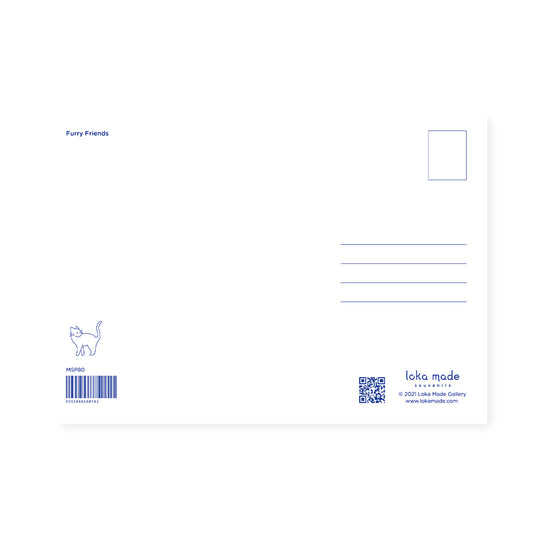 loka made postcard | Furry Friends
