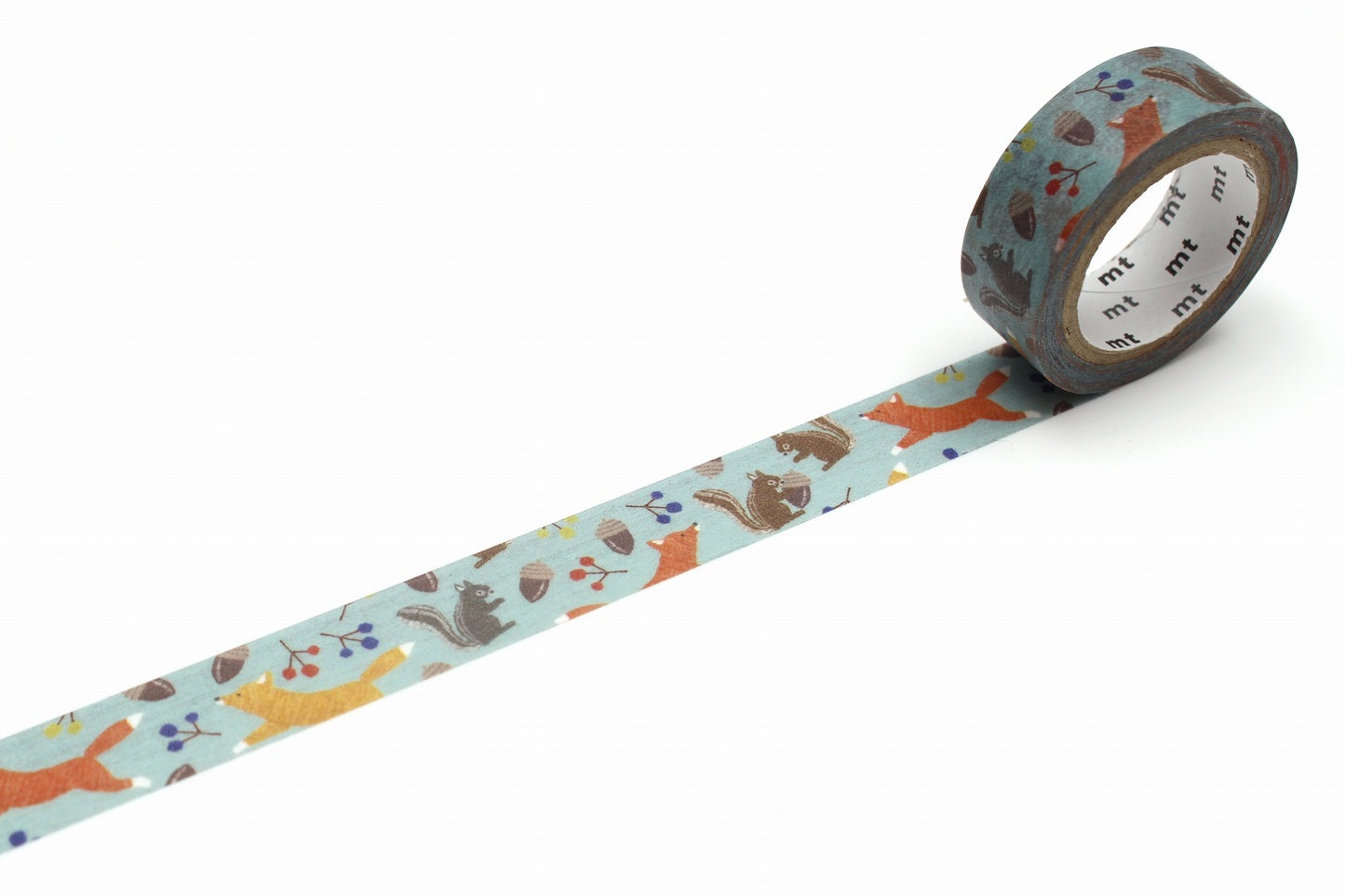 MTEX1P193 Embroidery Fox And Squirrel