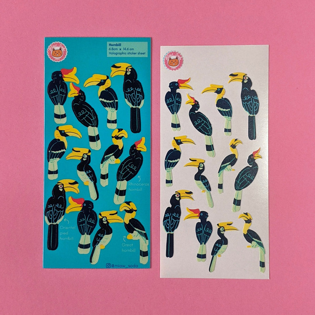 Miaw soda by Hsieying -Hornbill Matte Sticker Sheet