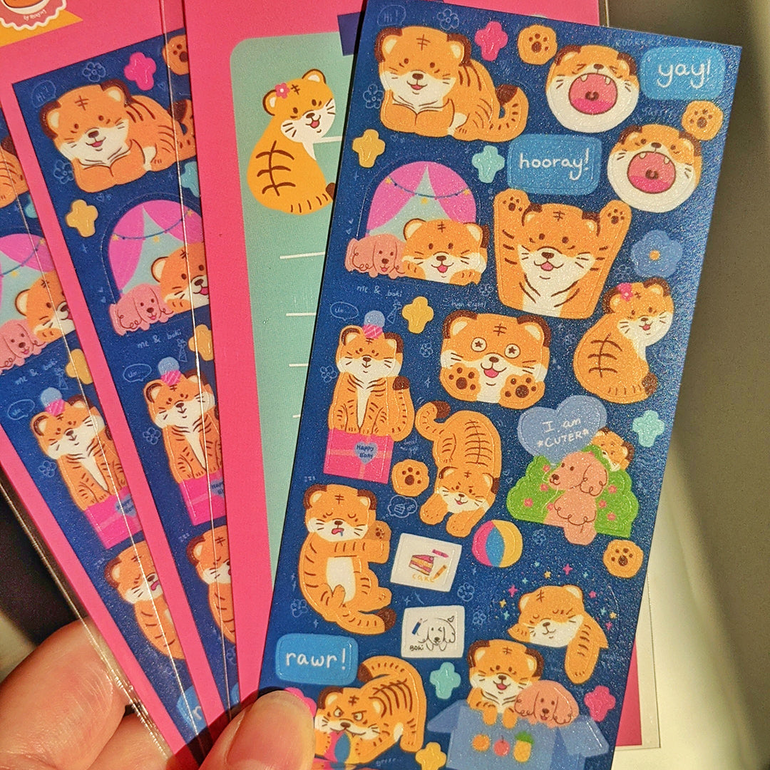 Miaw soda by Hsieying -Tilla and Boki Matte Sticker Sheet