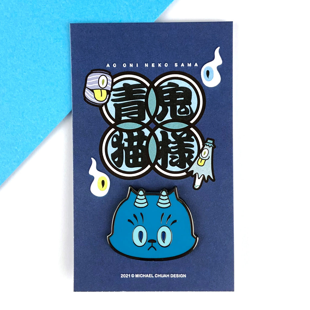 Ao Oni Neko Sama Pin