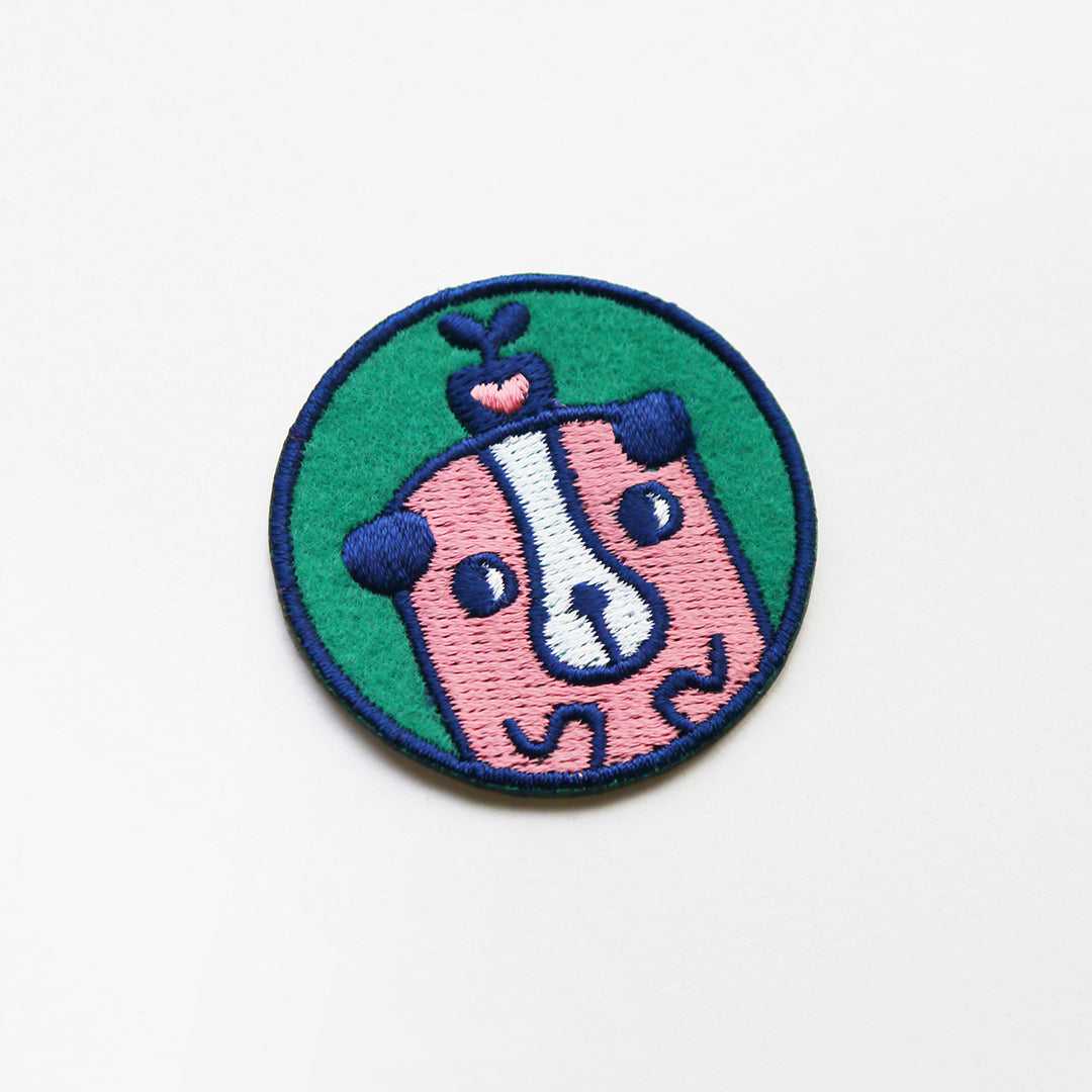 Minifanfan | Flower Pug Patch Pin