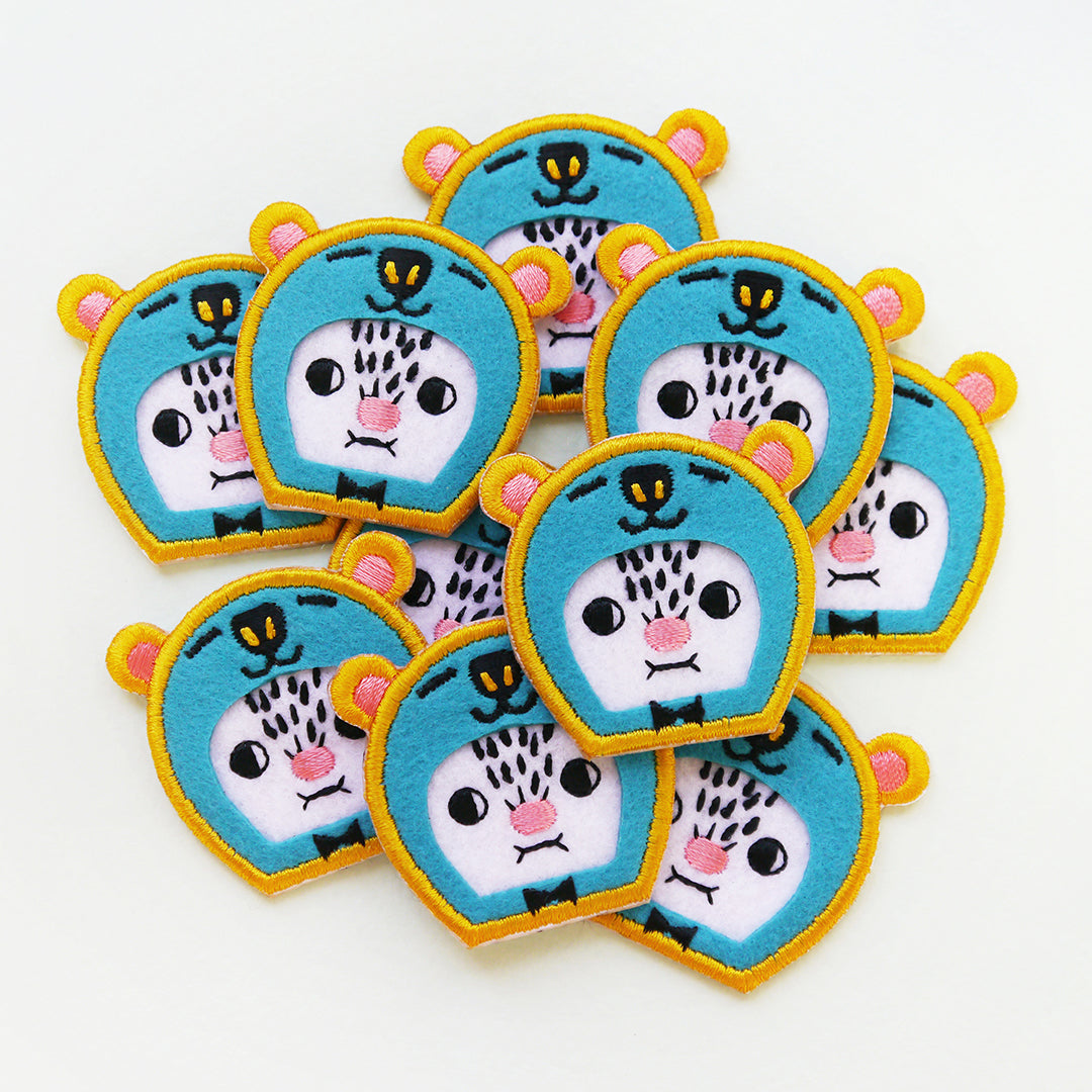 Minifanfan | Mr. B The Sea Green Bear Patch Pin
